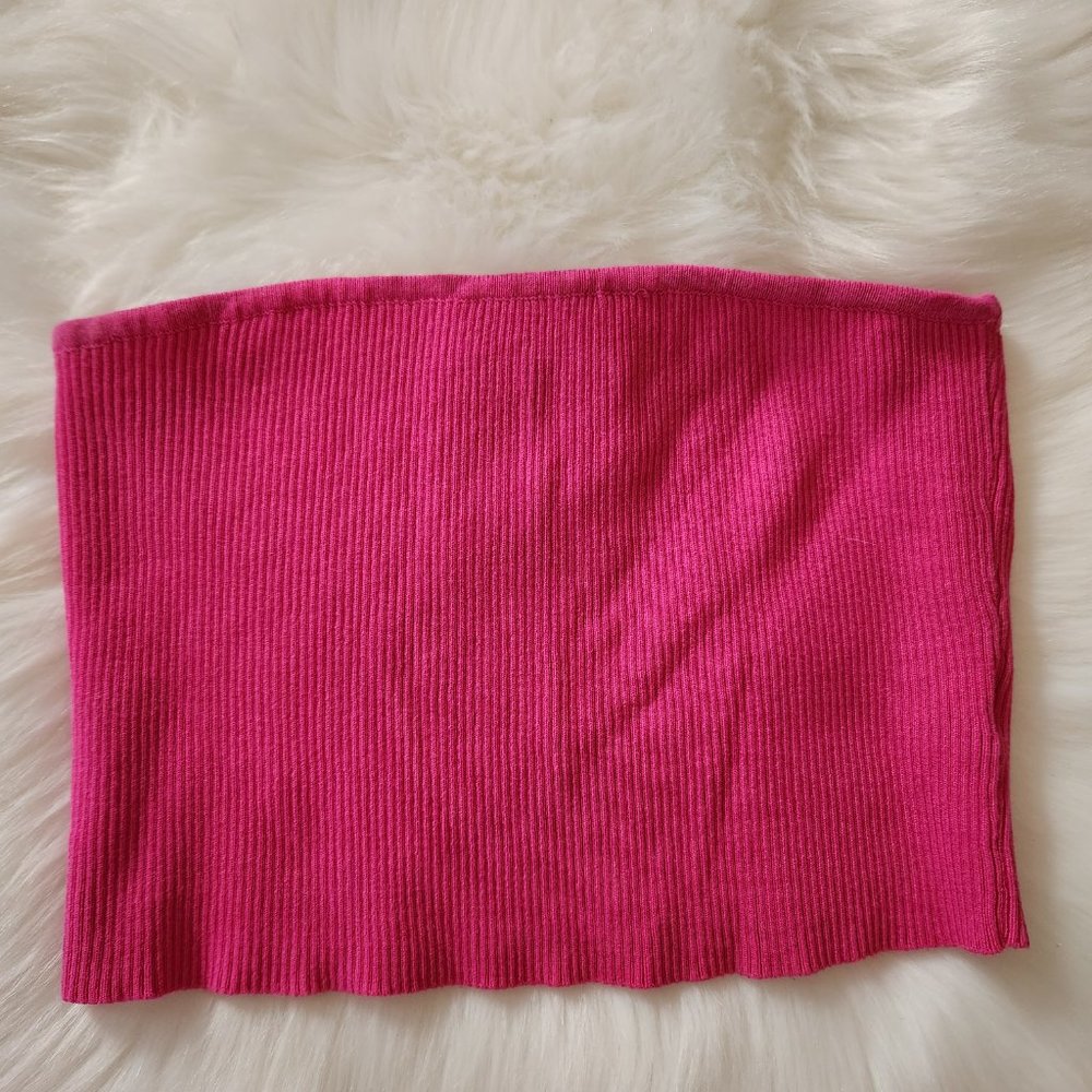 Naked Wardrobe Rasberry Snatched Bodysuit and Tube Top Lot L M - Picture 6 of 12
